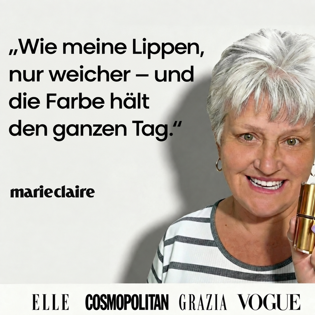 Zitat einer Kundin mit Reveliane; Logos marie claire, ELLE, Cosmopolitan, Grazia, Vogue